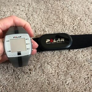 Polar heart rate chest strap & watch